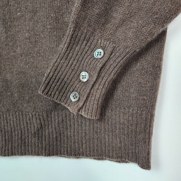 Eclectic Sweater Mens M Lambs Wool Blend Grandpa Style Preppy Career Wear Oxford - Picture 6 of 10